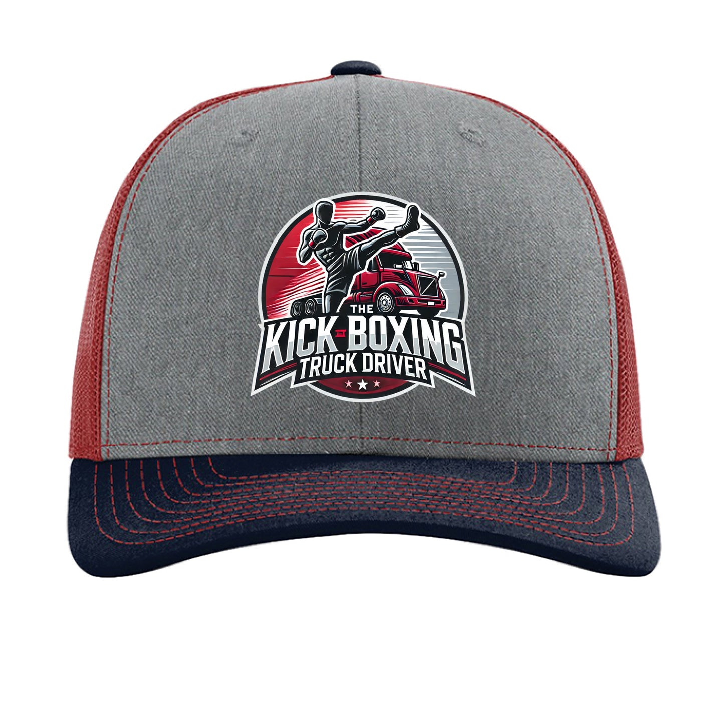 Heather Grey/ Cardinal/ Navy - FRONT